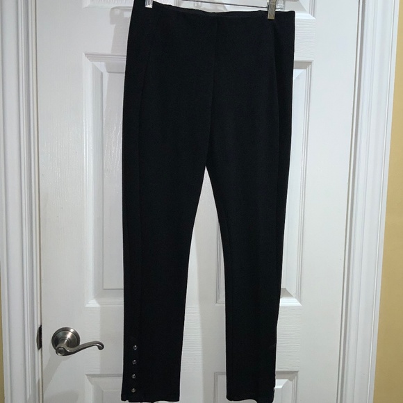 Nygard Slims pants Sz M slimming ankle button detail pull on - Picture 1 of 6
